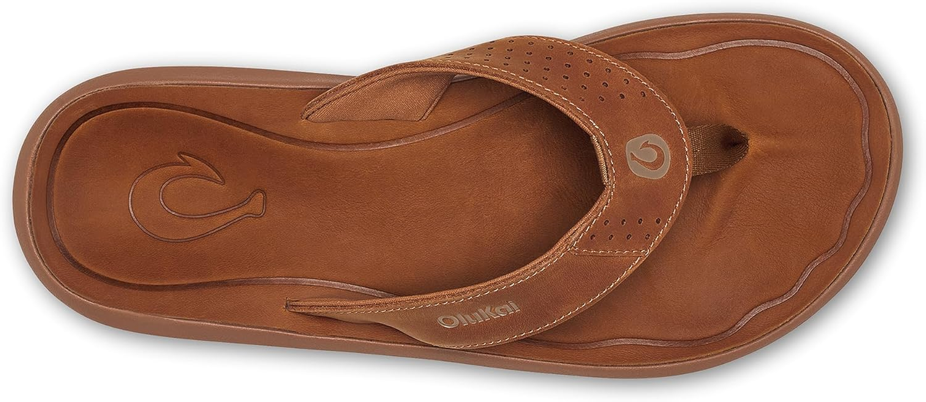 OLUKAI Pili Men'S Leather Sandals, Sleek & Versatile Design, Comfortable & Waterproof Straps, Arch Support & Everyday Wear image number 6