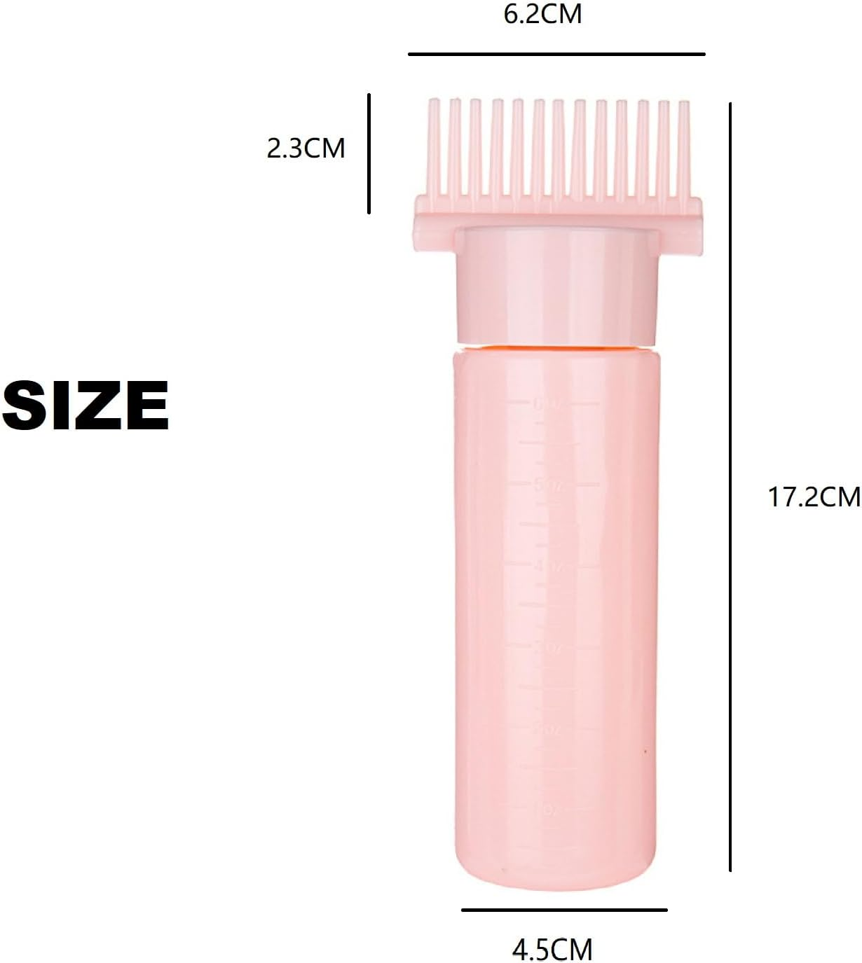 2 Pcs Upgraded Applicator Bottle for Hair,Root Comb Color Applicator Bottle Styling Tool (Pinkblue) image number 1