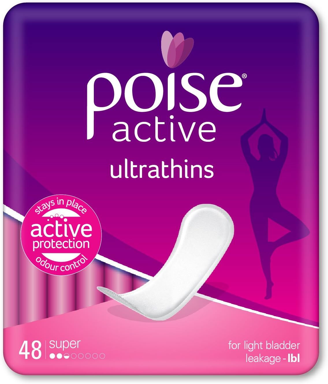 Poise Pads for Bladder Leaks Super 48 Count (4 X 12 Pack) - Packaging May Vary image number 4