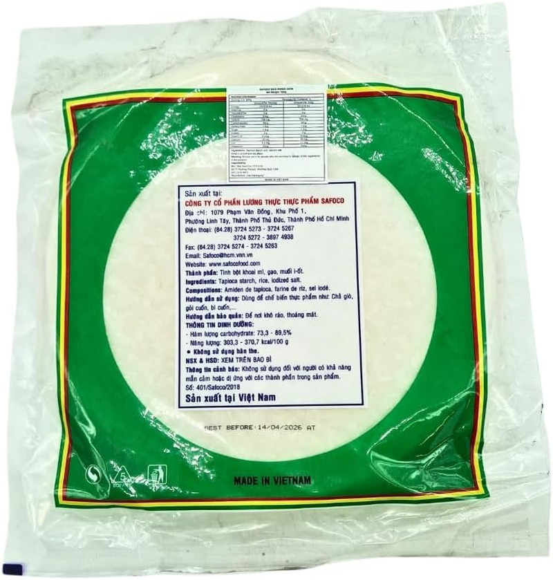 Safoco Rice Paper 22Cm 500G image number 1