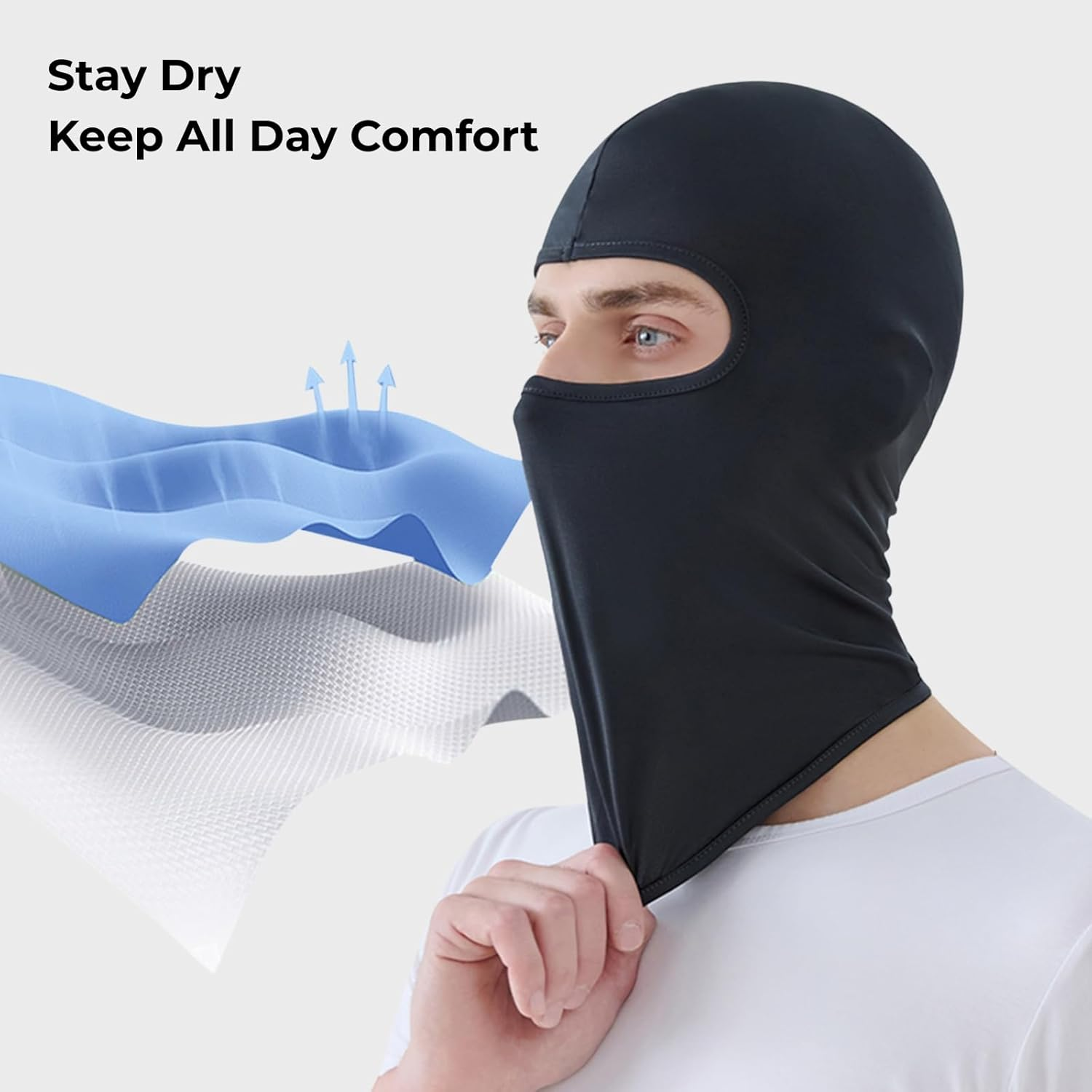 2THESTARS Ski Mask Balaclava with High Elasticity, Shiesty Mask, Quick-Dry Lycra Fabric, Suitable for All Seasons, Unisex