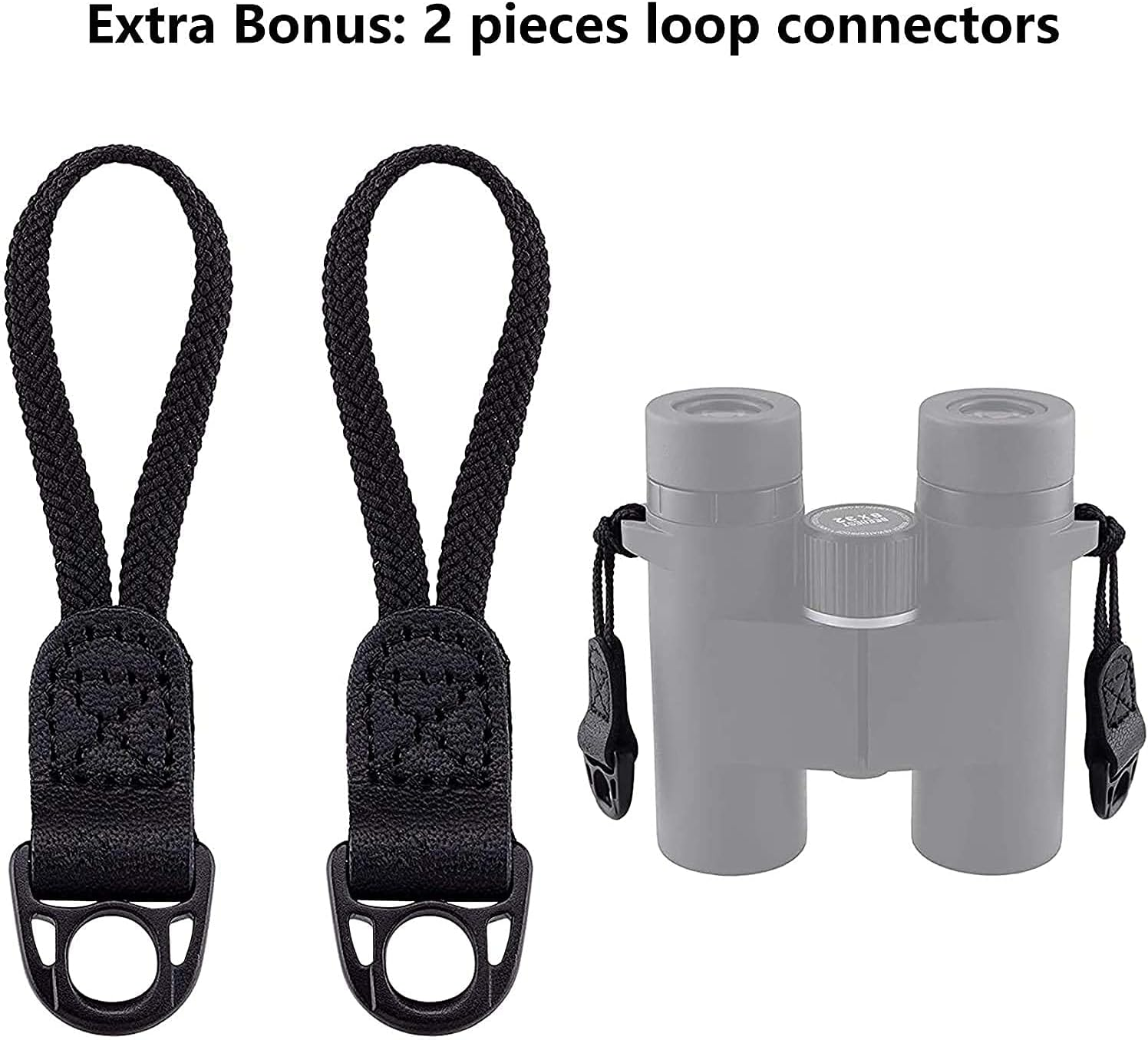 BOOSTEADY Binocular Harness Strap Adjustable Stretchy, Camera Chest Harness with 2 Loop Connectors, Hunting Accessories image number 6