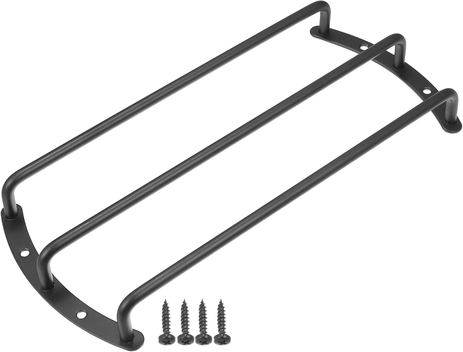 X AUTOHAUX Universal Black Iron 10" Speaker Grill Bar Audio Speaker Subwoofer Grill Grille 10 Inch 3 Bar Speaker Grille Bar Woofer Protective Cover with Screws - Pack of 1 image number 6