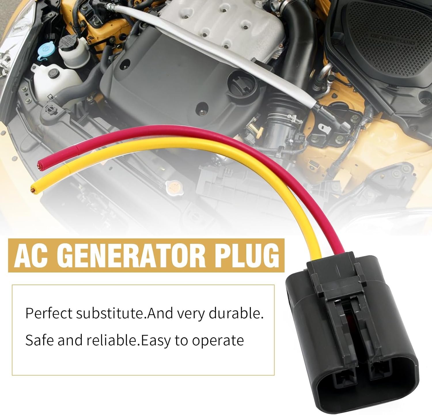 E38-2010 Alternator Plug, Replacement for Ford Holden Nissan Hyundai Bosch Hitachi Mitsubishi image number 4