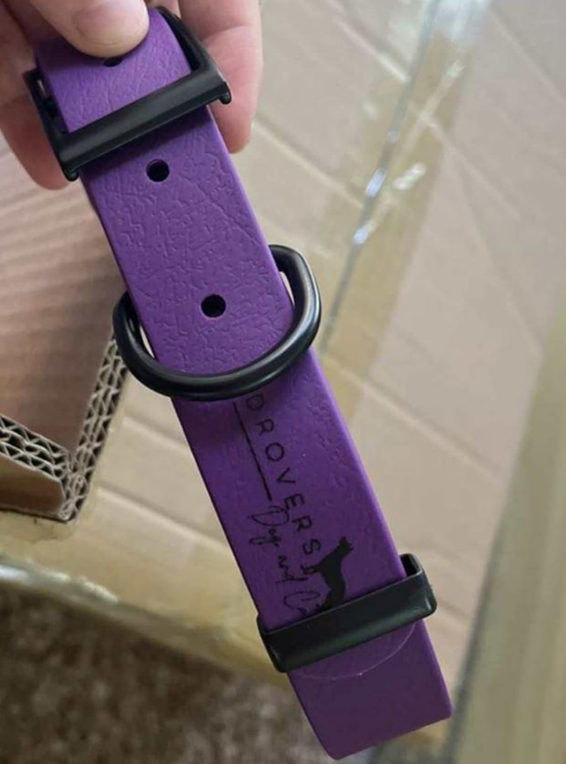 DROVERS Dog and Co Super Tuff Collars - Purple- Stink Proof - Maximum Strength - Easy Clean (Large) image number 2