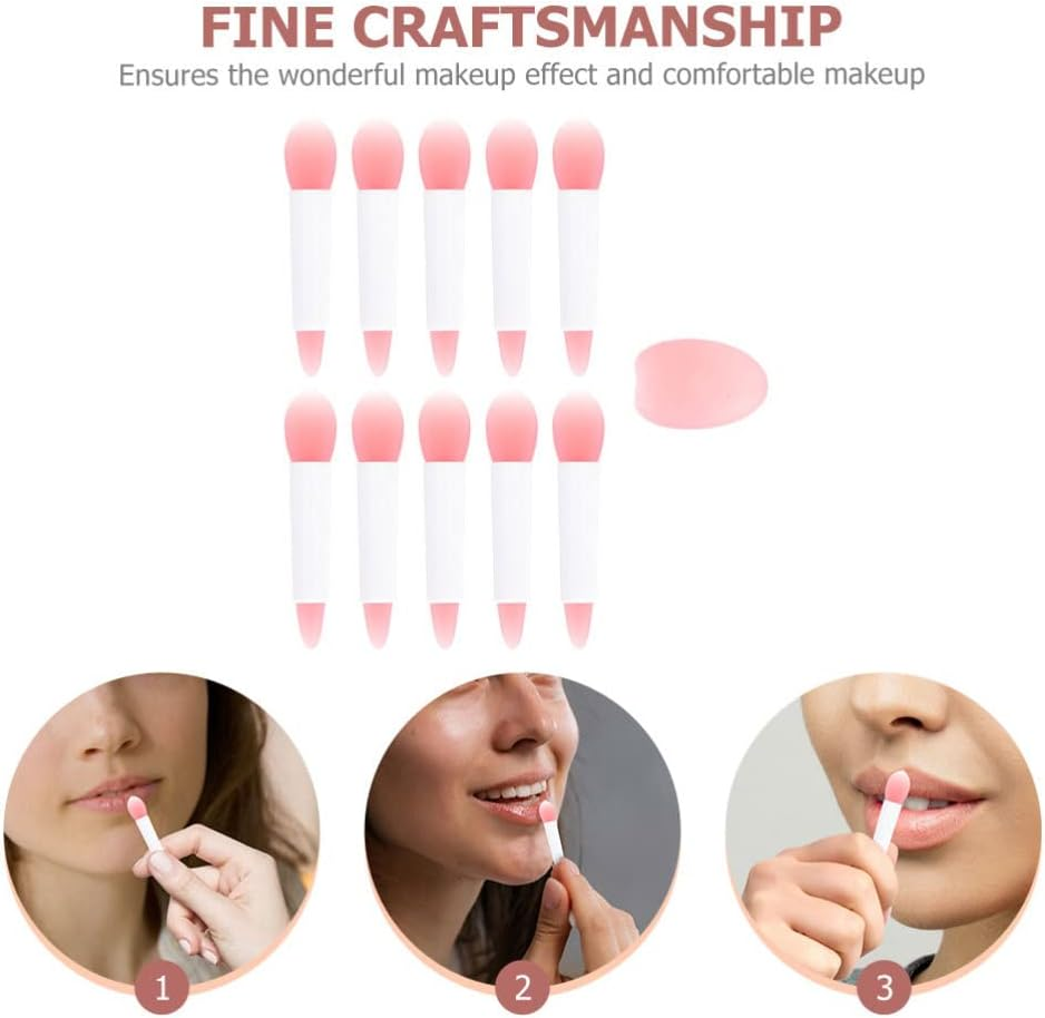 FRCOLOR 1Set Silicone Lip Brush Applicators Portable Lip Mask Tools for Women Premium Lipstick Brushes Compact Design for Effortless Makeup Application image number 1