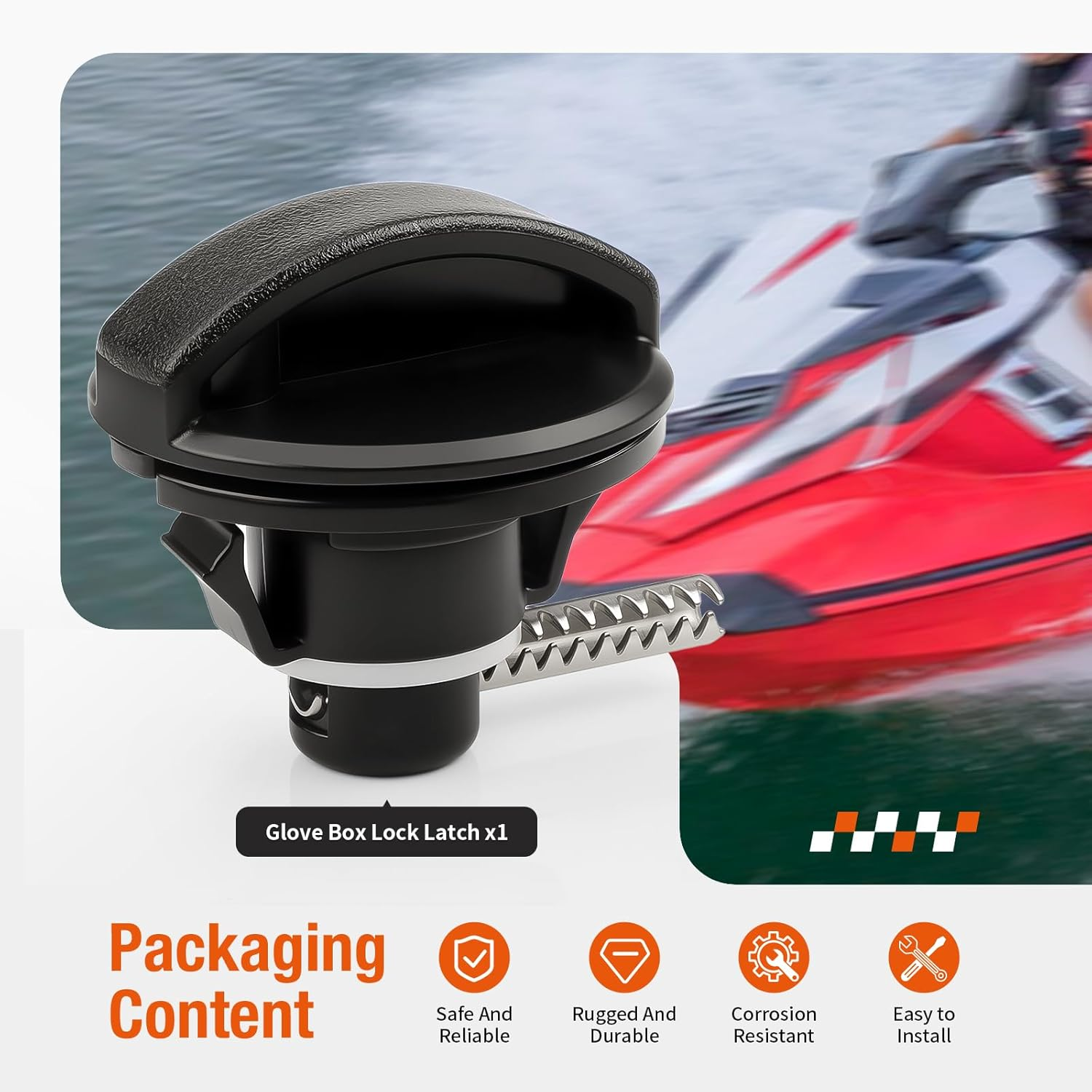 Glove Box Lock Latch for Yamaha Wave Runner FX1000 FX1800 FX Cruiser HO SHO F1X-62875-00-00