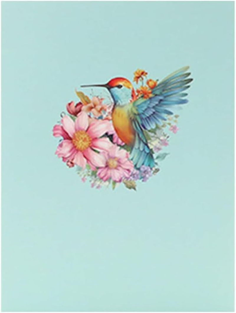 Hummingbird Cards,Pop-Up Birthday Cards for Women，Mothers Day Greeting Cards, for Mum,Wife, Daughter, Sister, Valentines, Anniversary, Christmas, Flower Bouquet, Wedding Gift (Hummingbird) image number 6