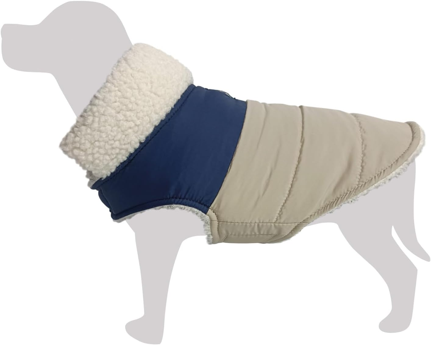 Arquivet Kilimanjaro Dog Coat with Plush Collar L 35 Cm Cold Protection Dog Coat