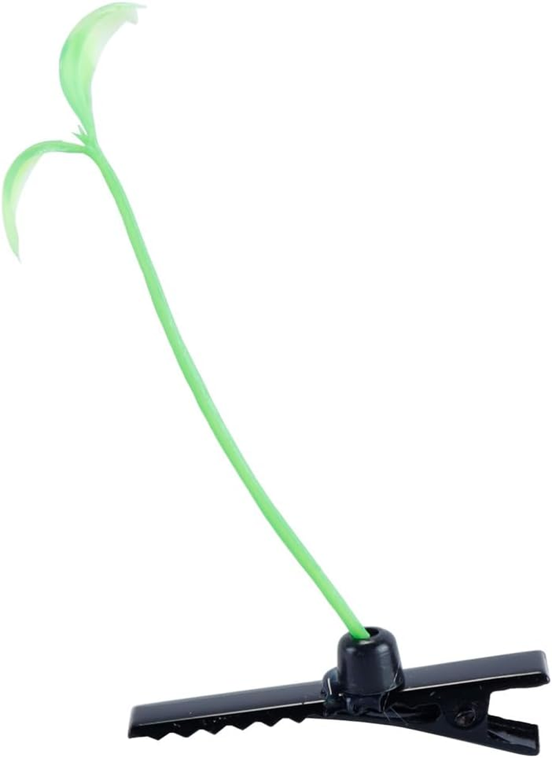 Hoite 50 PCS Bean Sprout Hair Clips Little Grass Barrette Plant Hairpins for Women School Party Christmas Ornaments image number 6