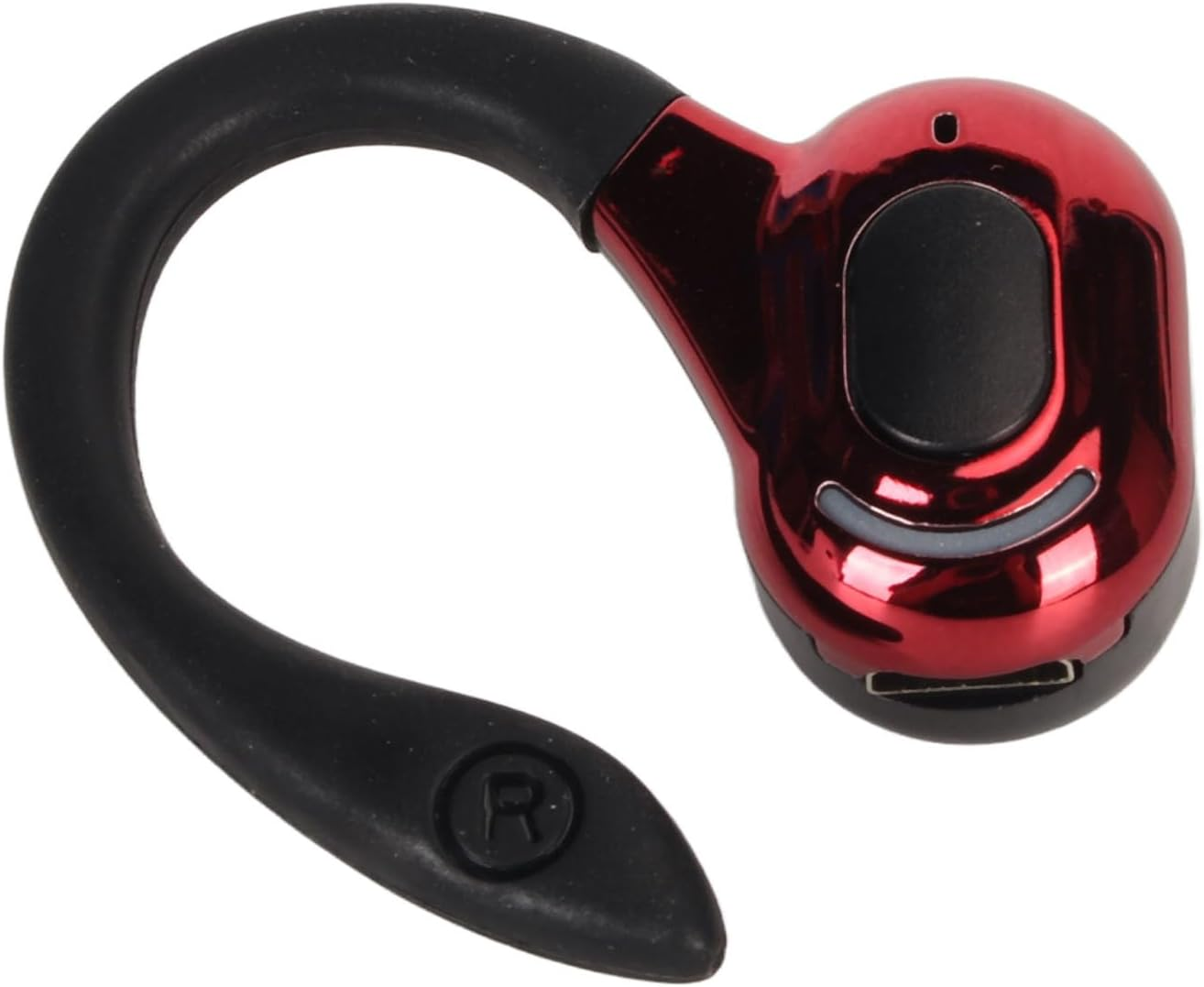 Jectse Single Ear Bluetooth Headset, F8 Bluetooth 5.2, Monaural Hanging Earbuds with HD Noise Reduction, Bass Stereo Hands-Free Sports Headset, IPX4 Waterproof, Sweatproof (Black - Black image number 7