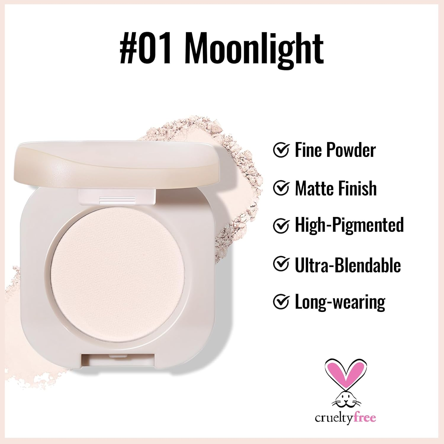 Erinde Matte Eyeshadow Single Eye Shadow Palette, Highly Pigmented Long-Lasting Matte Eye Makeup for Natural Neutral Soft Glam Eyeshadow, Smooth Blendable Buildable Powder Formula, Waterproof 1# - 06 image number 7