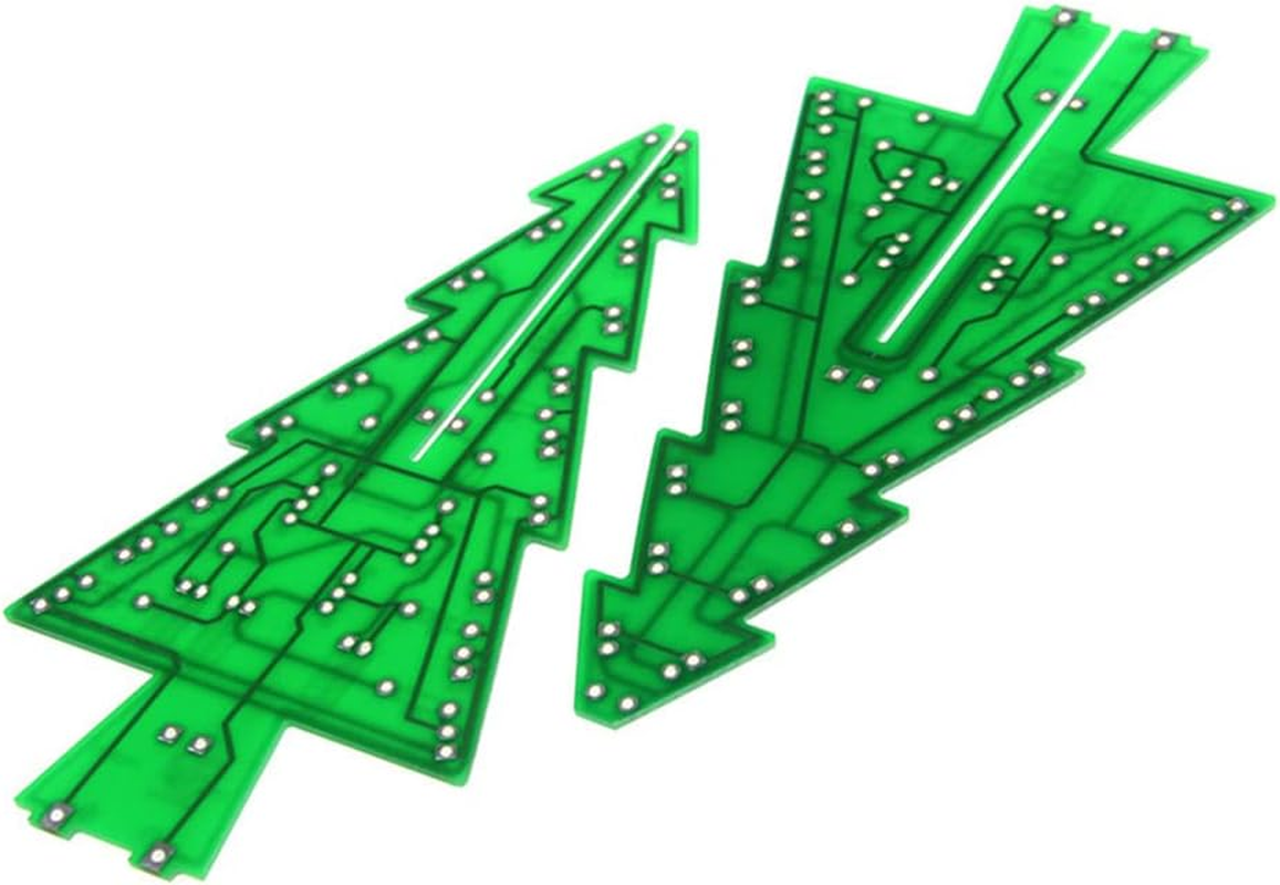 DIY Colorful Easy Making LED Light Christmas Tree with Music Electronic Learning Kit Module image number 4