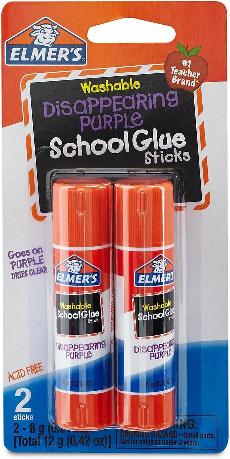 Elmer'S Disappearing Purple School Glue Stick | 22 Gram | Washable & Nontoxic Craft Glue | 1 Count