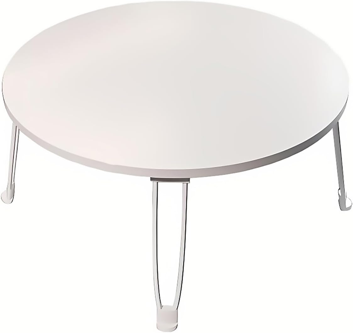 AIMALL Multipurpose Foldable round Table Portable Space-Saving Desk for Bedroom, Balcony and Home Use