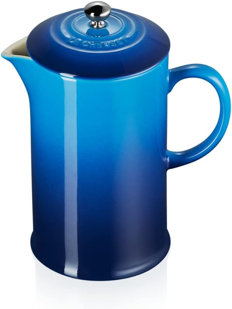 Le Creuset Stoneware Cafeti&egrave;re French Press with Stainless Steel Plunger, 1 Litre, Serves 3-4 Cups, Bamboo, 60706084080003