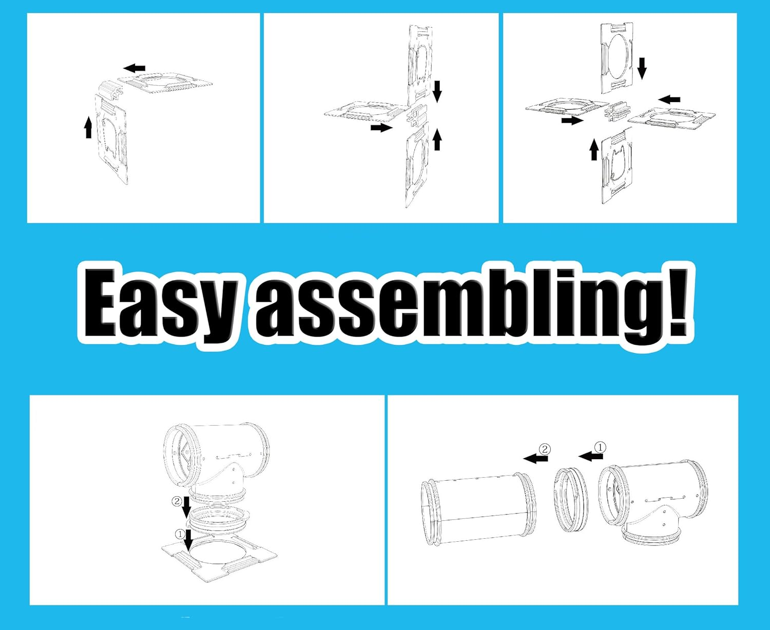 GNB PET 94 Pieces DIY Hamster Tunnel and Playground Module, Tube House Platform Exercise for Mouse Hamsters and Other Small Animals image number 4