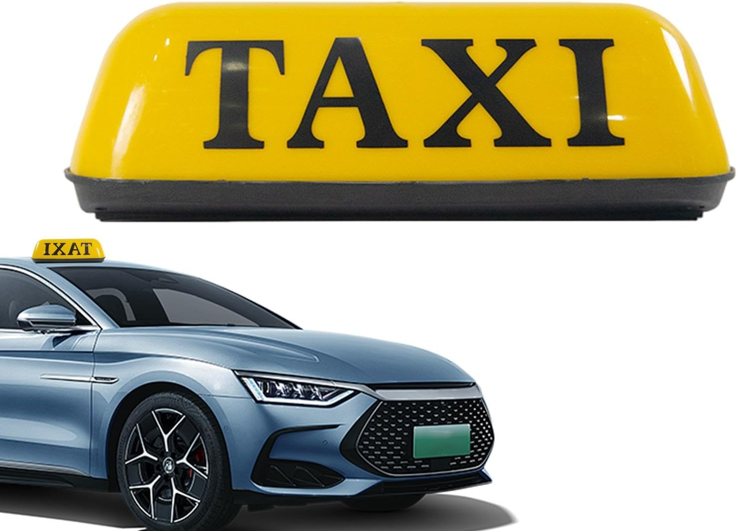 Taxi Magnetic Sign - Taxi Advertising Sign, Taxi Dome Light | Vintage Taxi Roof Sign with LED Lights, High Visibility Car Taxi Roof Lamp Sign, Portable Taxi Light, 12V Car Roof Lamp for Safe Fa image number 1