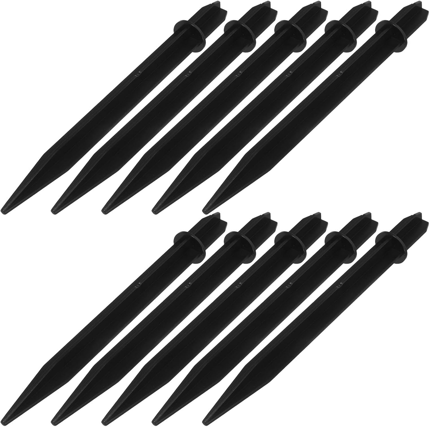GARIOUANS 10Pcs Plastic Ground Stakes for Solar Yard Lights Replacement Landscape Light Stakes for Garden Pathway Accessories image number 6