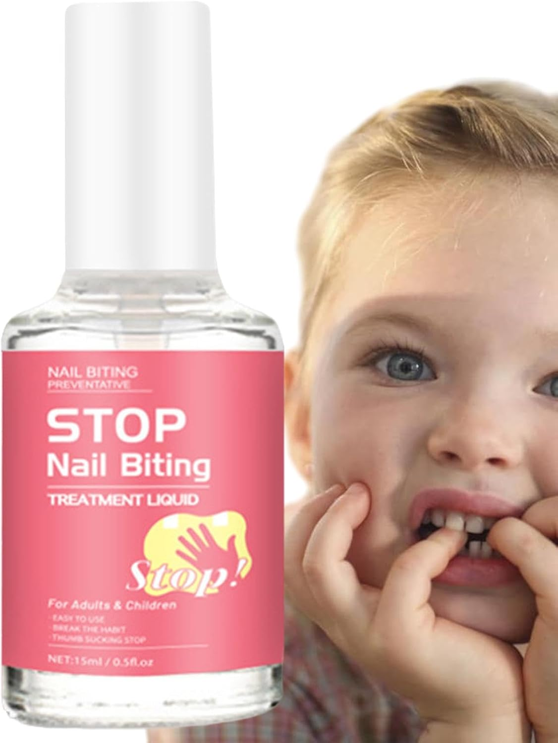 Nail Biting Prevention - No Bite Nail Polish anti Nail Biting Polish - Finger Sucking Prevention, Stop Nail Biting for Children, Adults, Nail Growth, Repair
