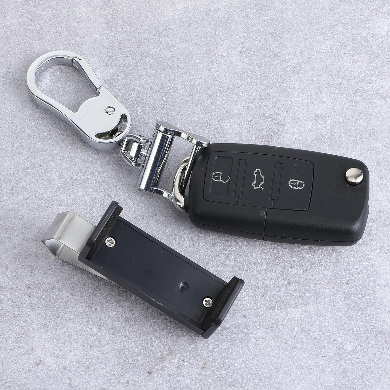 2Pcs Garage Door Opener Clip Universal Car Garage Remote Visor, Universal Car Garage Remote Control Holder, Compatible with Liftmaster, Sears and Chamberlain for Different Size Remotes 1.7-2.8 Inch image number 1