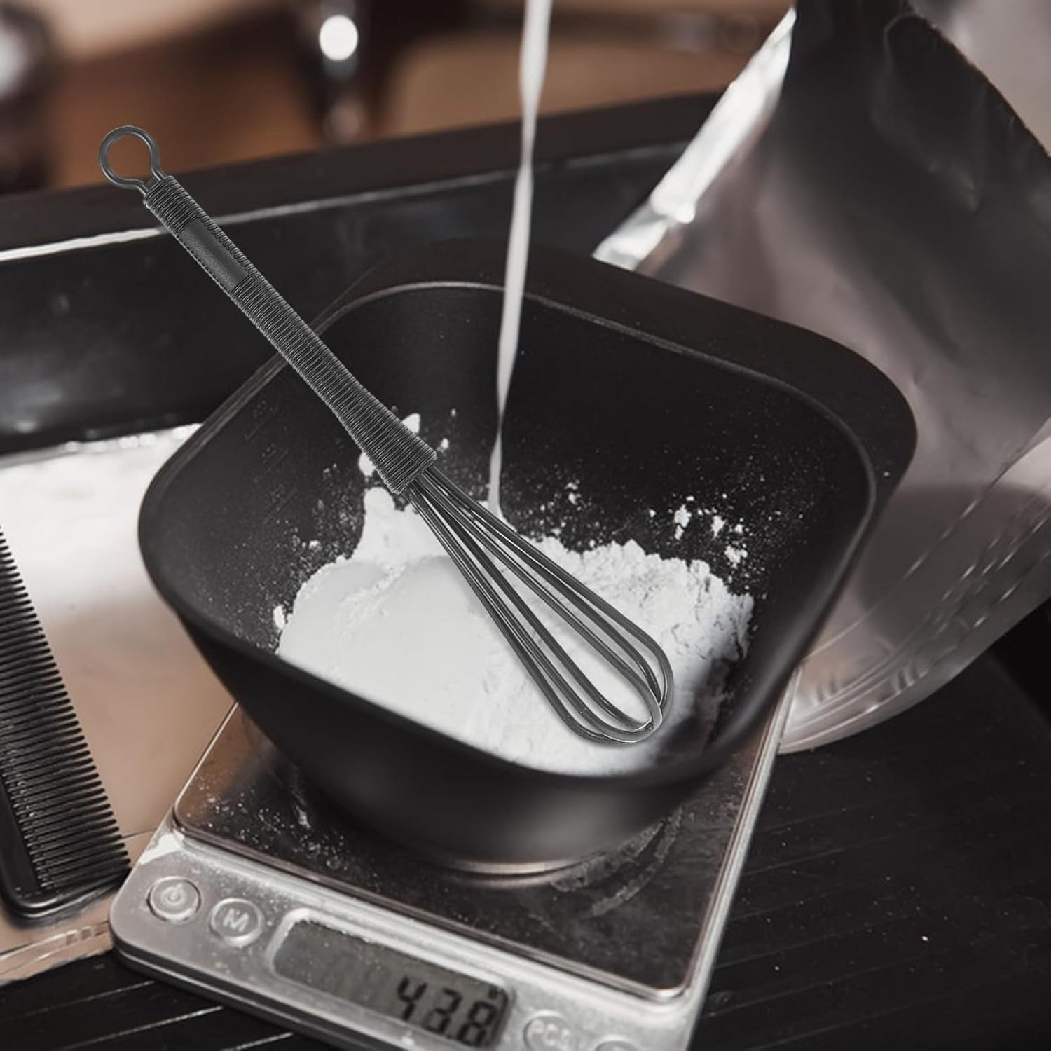 Healvian 5 Pcs Mini Plastic Hair Salon Paint Hair Egg Mixing Tool image number 4