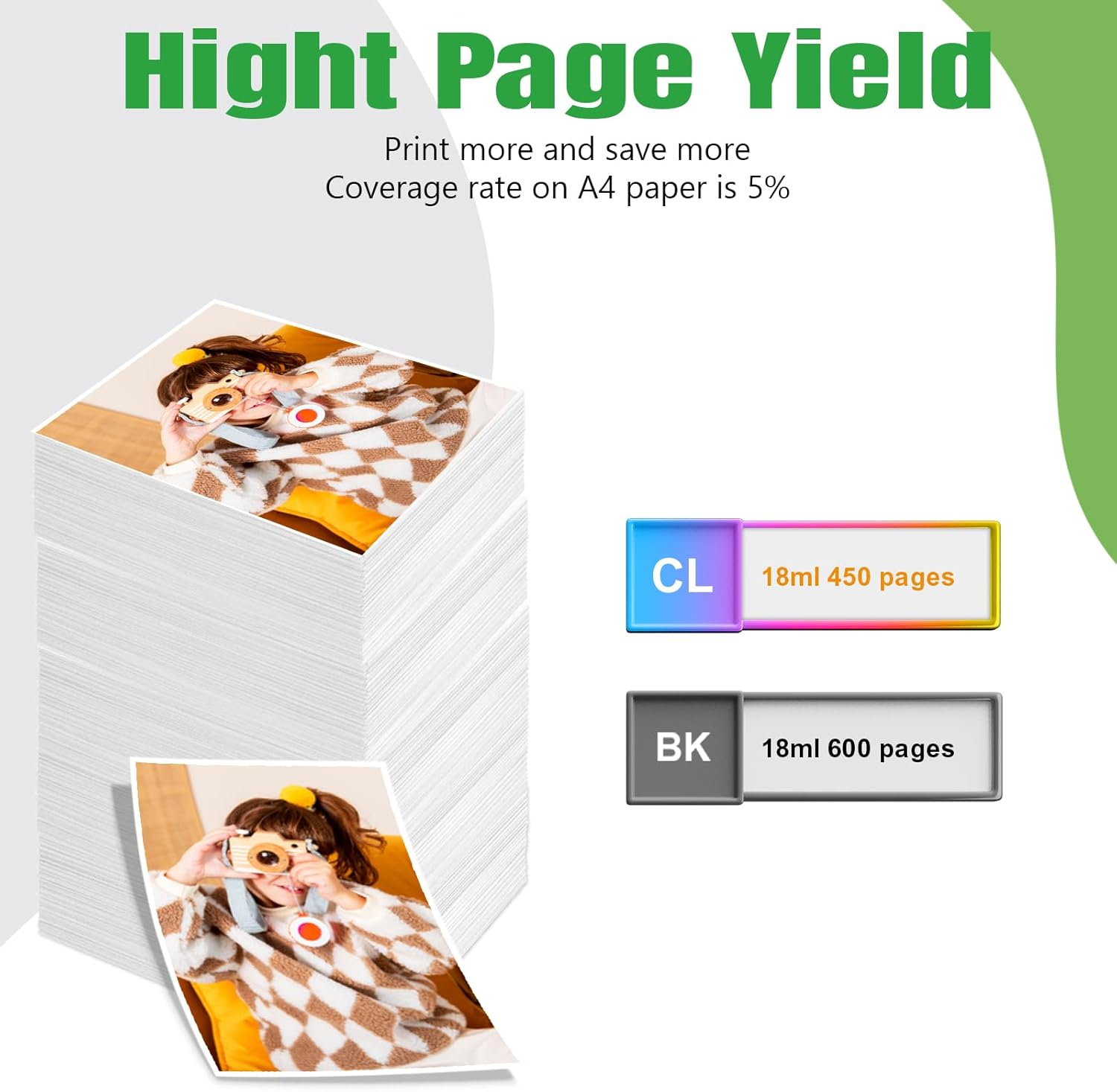 Greenark 67XL 67 XL Ink Cartridges for HP 67XL for HP Deskjet 2700 2720 2721 2722 2723 2330 2331 2332 Envy 2700 2720 2721 2722 6420 6020 Printer （2 Pack） image number 4