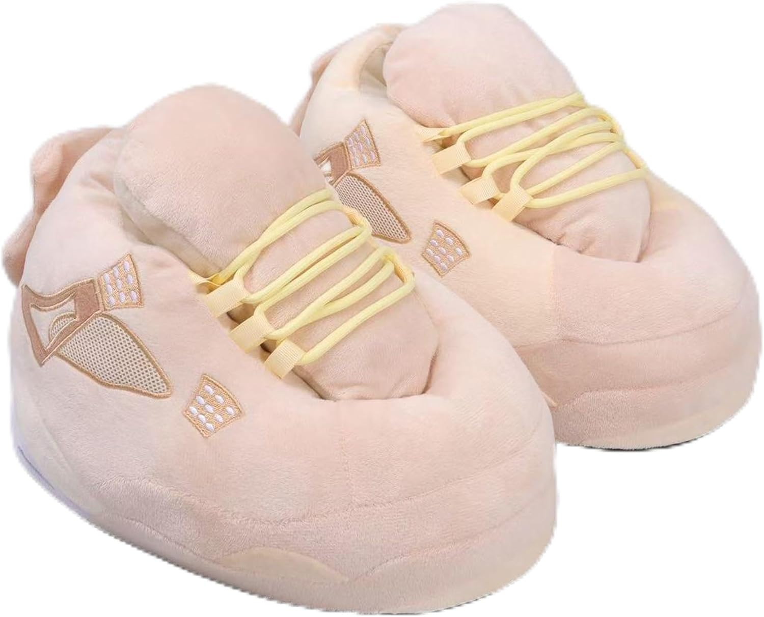 WSOARLQ Sneaker Slippers, Trendy Plush Home Shoes Anti-Slip Soft Comfy Slides Warm Winter House Footwear One Size Fits Women Men