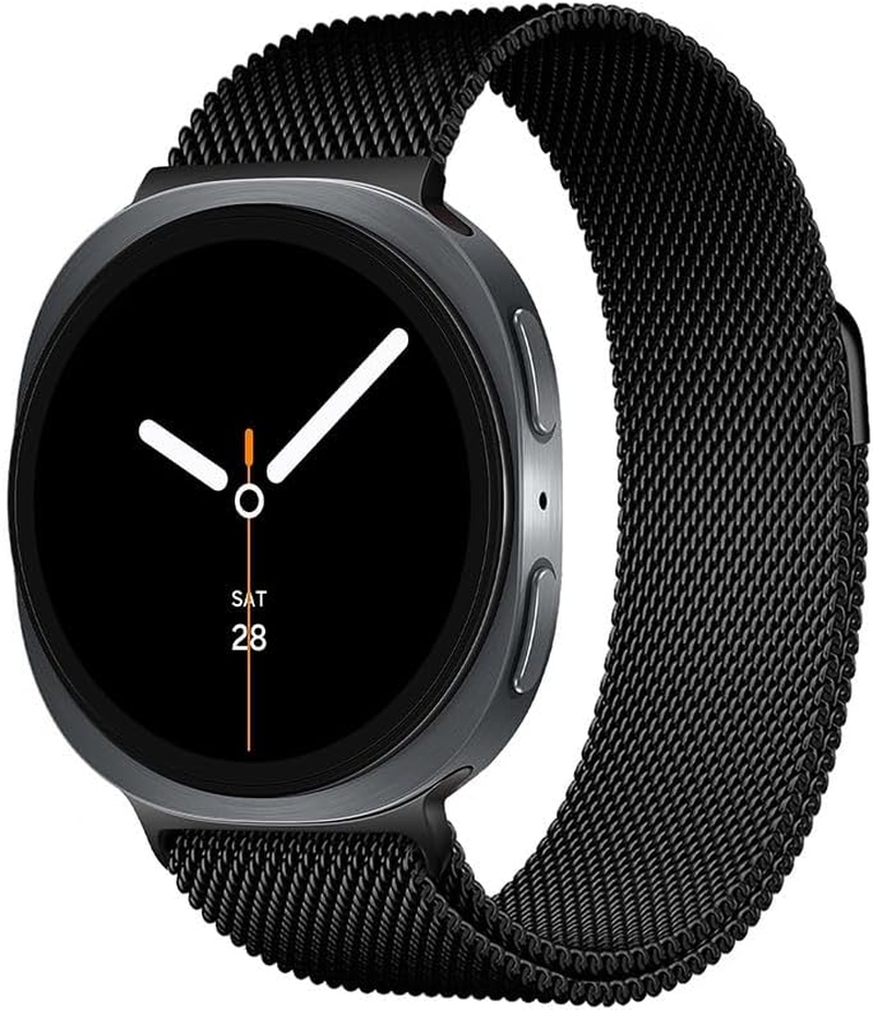 Metal Milanese Loop Compatible with Samsung Galaxy Watch 8 40Mm 44Mm Band Men and Women, Magnetic Clasp Replacement Strap for Samsung Galaxy Watch 8 46Mm Classic