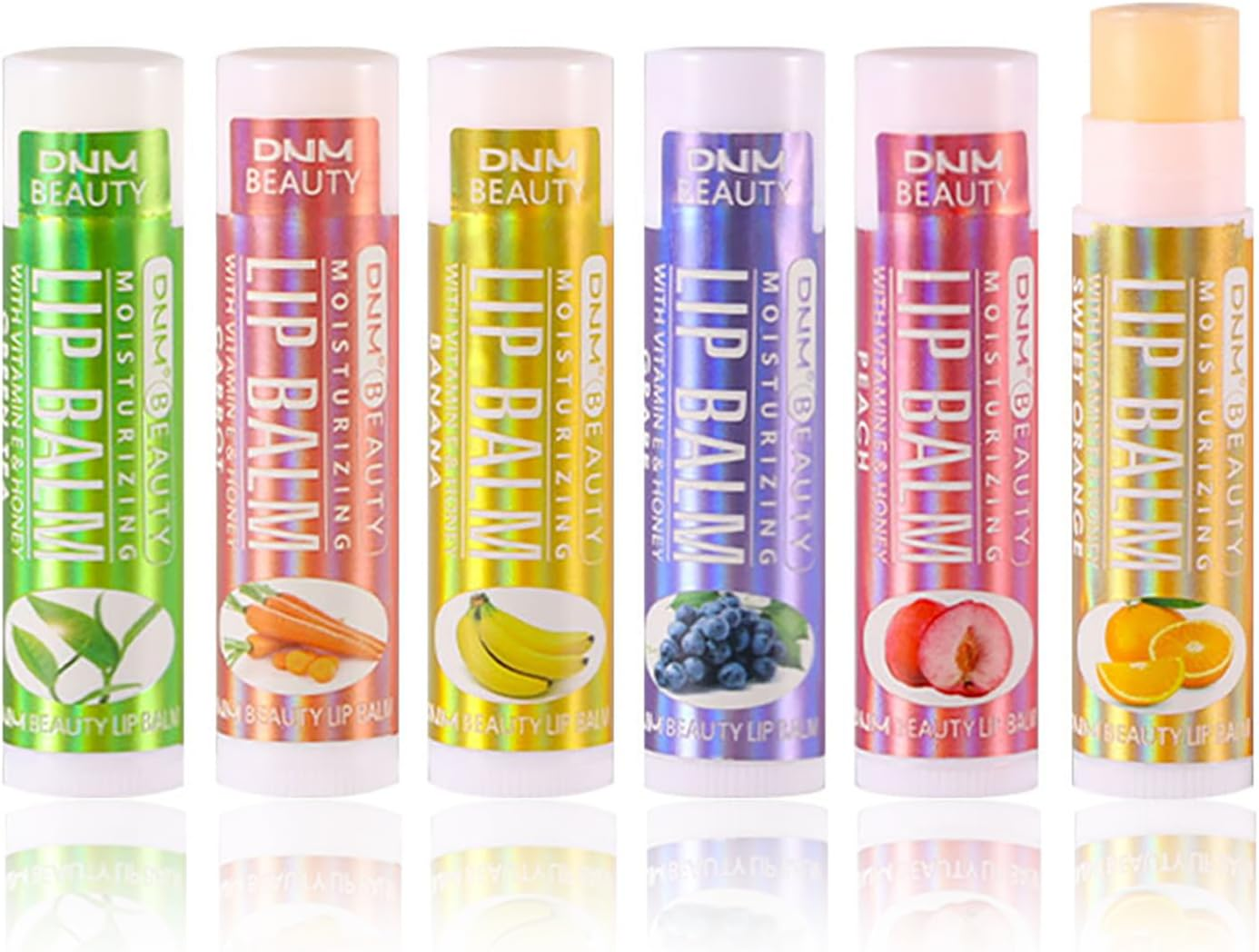 Tinted Lip Balm Set, 6 Pcs Colour Changing Lip Balm Stick Multipack Coloured Lip Gloss Set Shine Moisturiser & Hydrating Flavored Lipstick Makeup Set- for Teenage Girls Kids Women image number 3