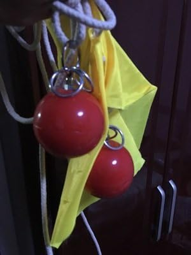 Martial Art Fitness Equipment Tool Practise Instrument Rubber Meteor Hammer with Rope Soft