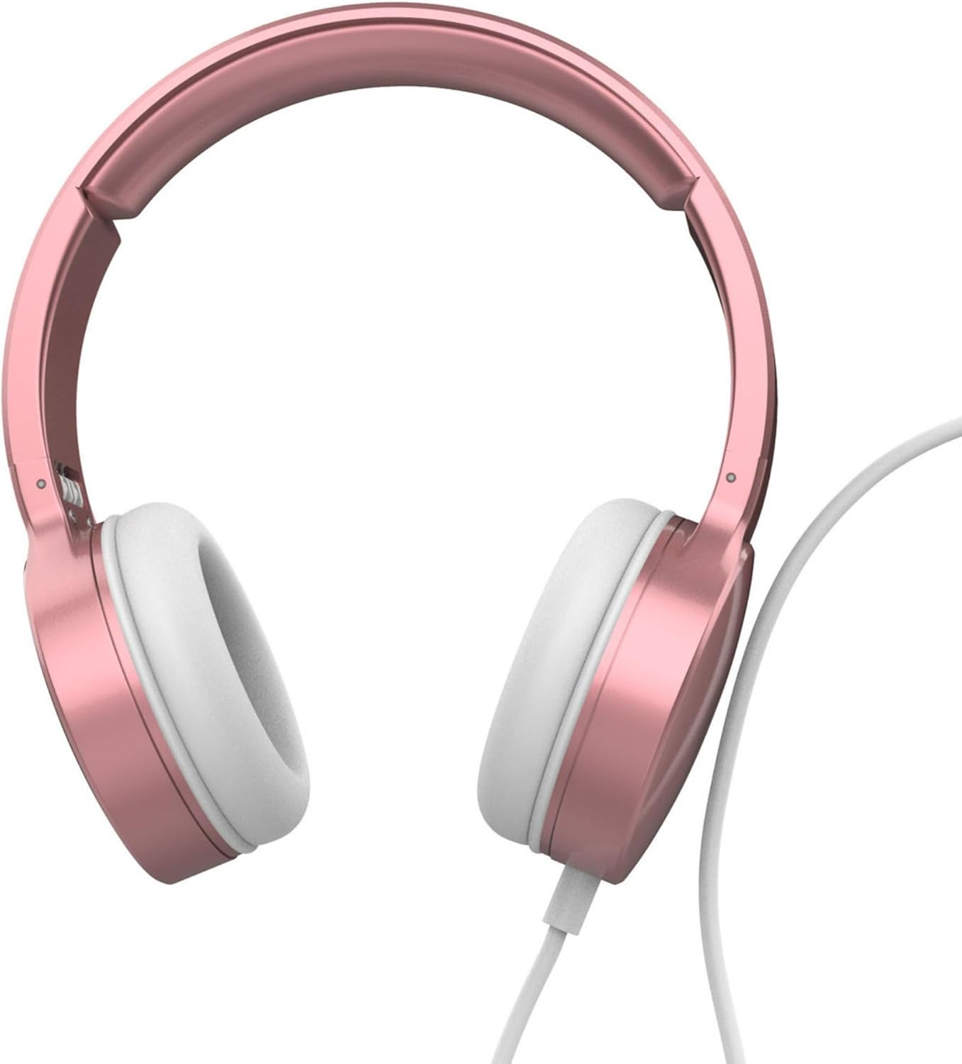 Laser Wired over Ear Stereo Headphones Rose Gold image number 1