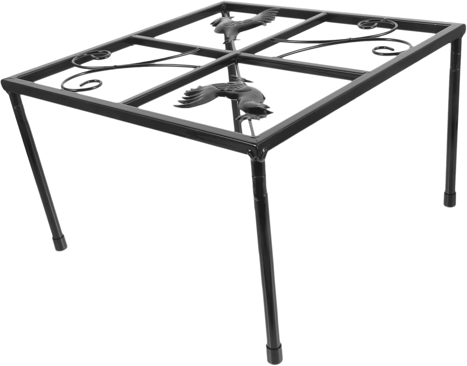 VANZACK Chicken Water Feeder Holder Chicken Feeder Holder Coop Feeder Holder Metal Feeder Stand Waterer Stand Metal Chicken Feeder Metal Stand for Waterer Metal Waterer Holder Iron image number 2