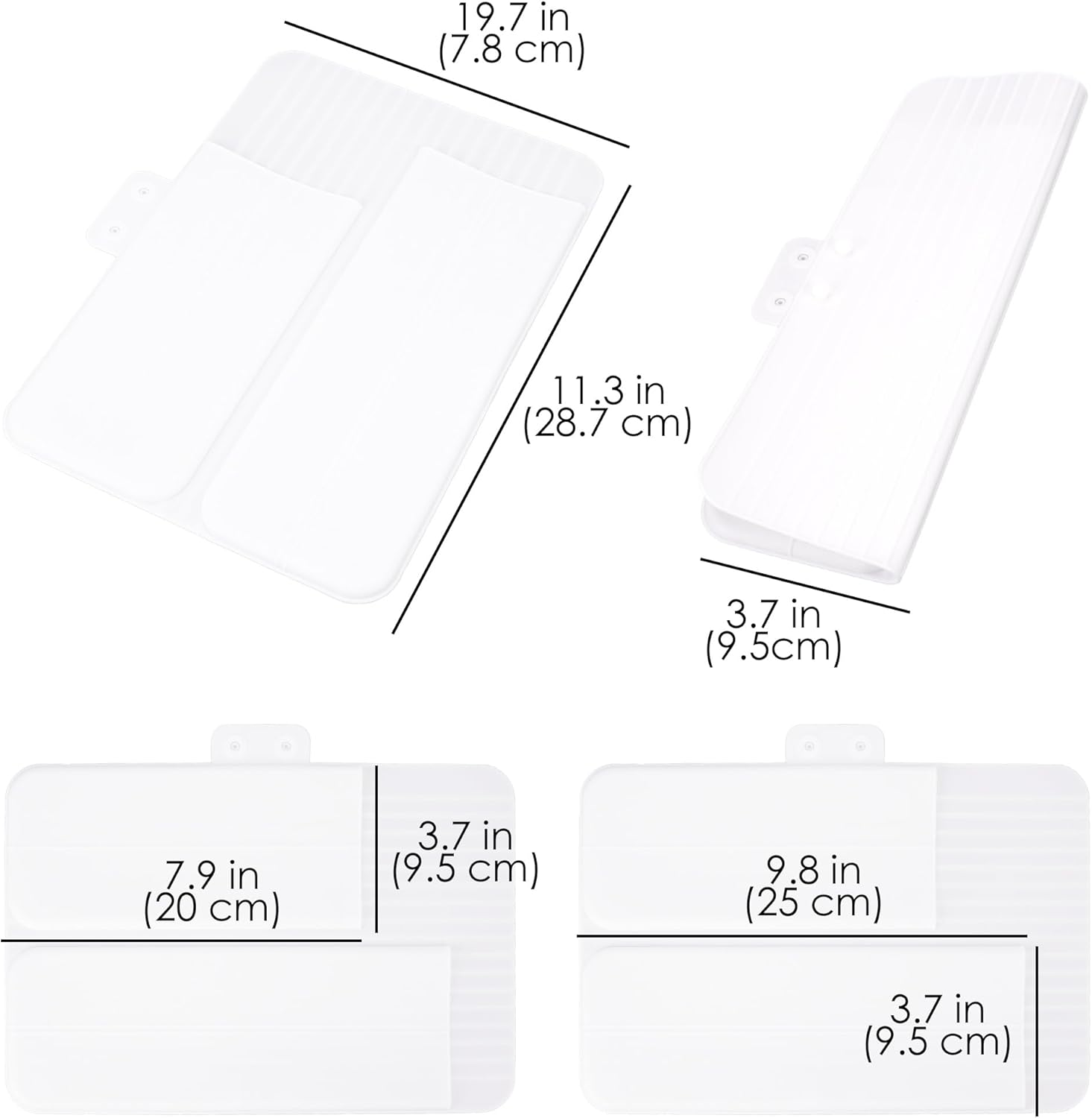 DODAMOUR Heat Proof Travel Pouch for Flat Iron and Curling Iron, Silicone Hair Tool Organizer Bag with Thermal Protection, Portable Styling Tool Heat Proof Mat for Home and Travel (White) image number 5