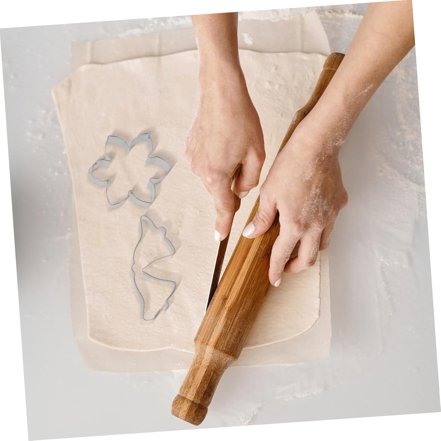 16Pc Stainless Steel Cookie Cutters Set round Circle Biscuit Cutter Molds for Christmas Fondant Cakes Baking Tools image number 5