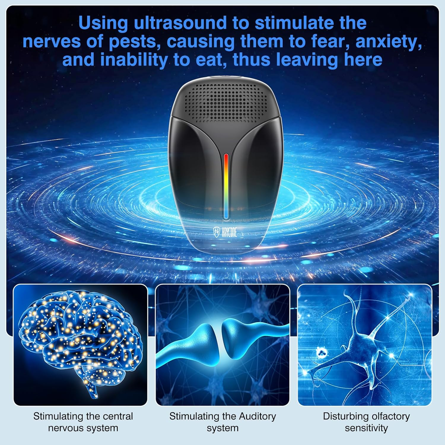 2023 Upgraded Version Ultrasonic Pest Repeller, Indoor Ultrasonic Repellent for Cockroach, Rodent, Mouse, Insect, Mosquito, Mice, Spider, Ant, Electronic Pest Control, image number 1