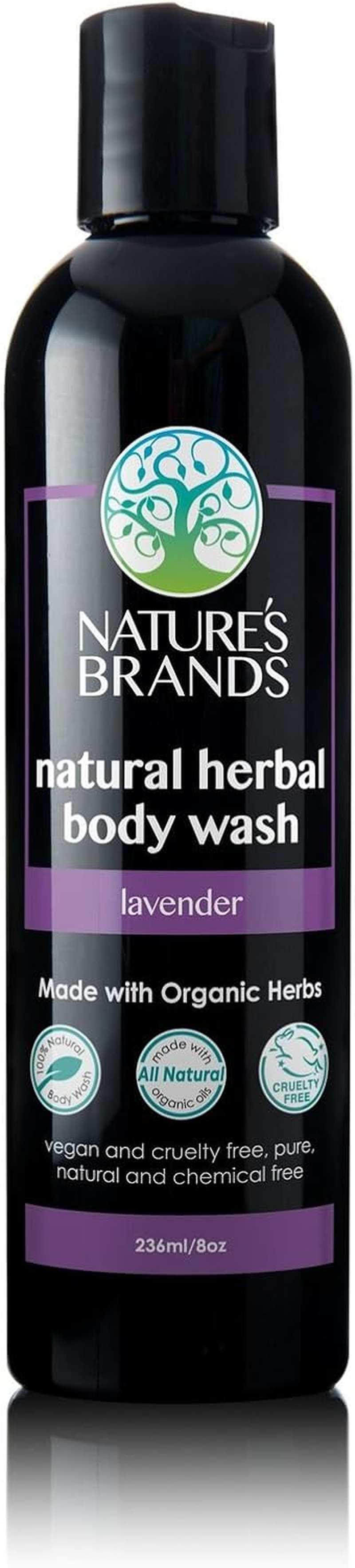 (240Ml, Lavender) - Herbal Choice Mari Organic Herbal Body Wash, Lavender; 240Ml