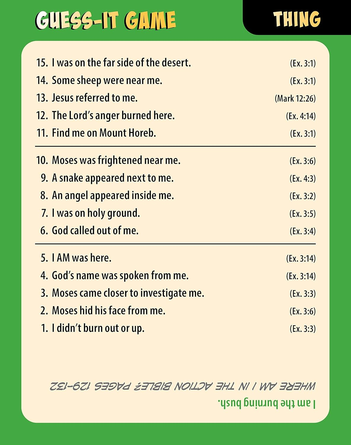 The Action Bible Guess-It Game image number 2
