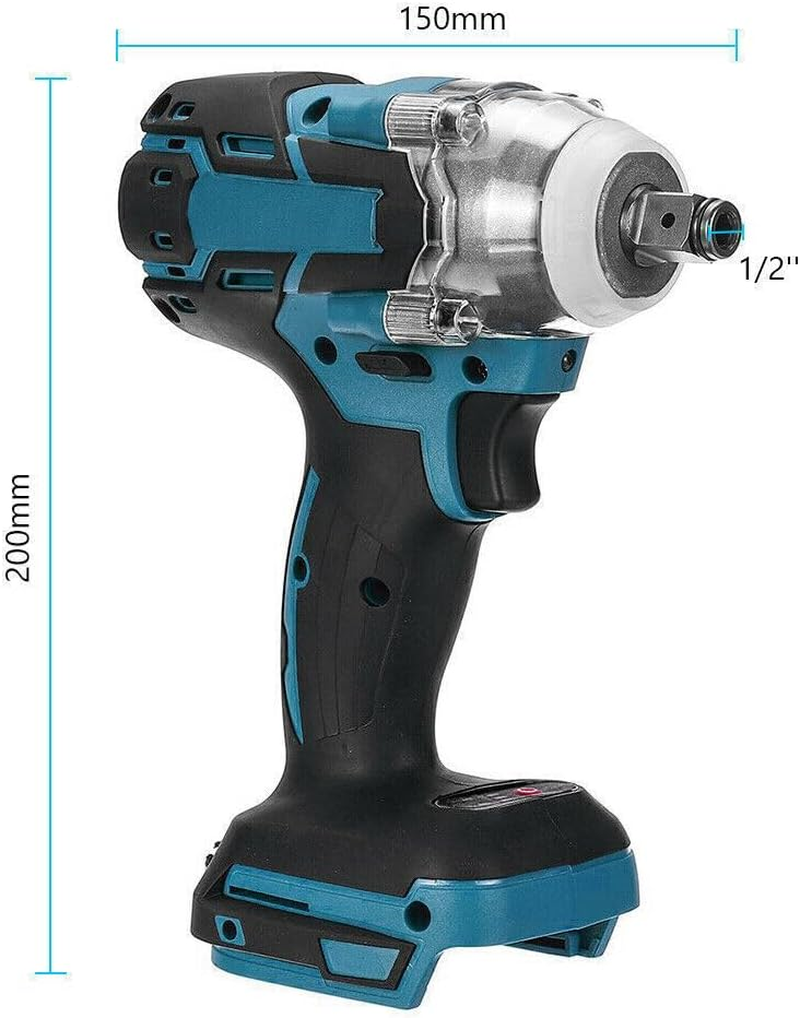 Tootoo 1/2" Cordless Impact Wrench Driver Brushless Rattle Gun for Makita 18V Battery image number 4