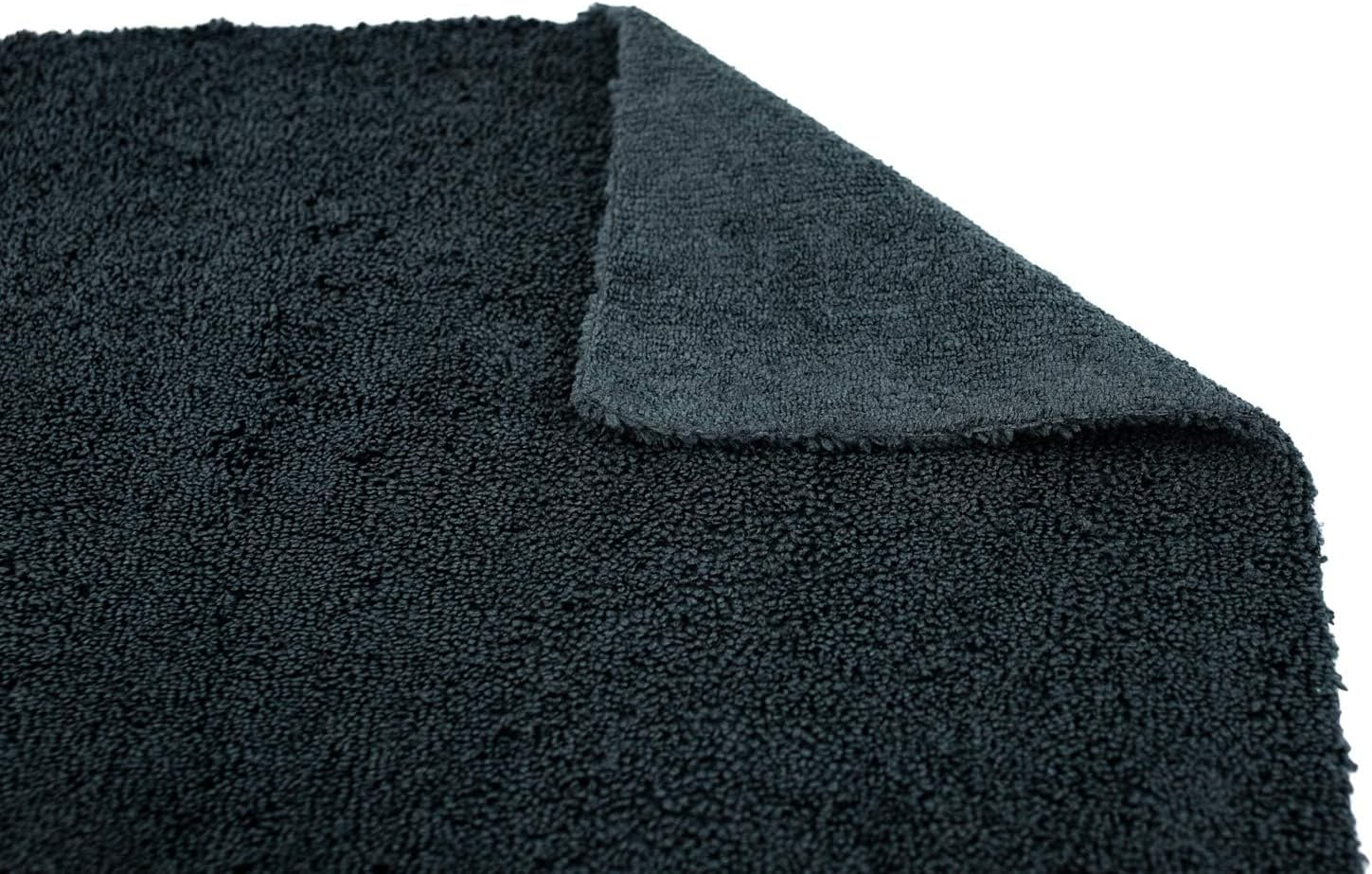The Rag Company - Creature Edgeless Auto Detailing Towels (10-Pack) Professional 70/30 Blend, Dual-Pile Plush Microfiber, Buffing & Polishing, 420Gsm, 16In X 16In, Black image number 4