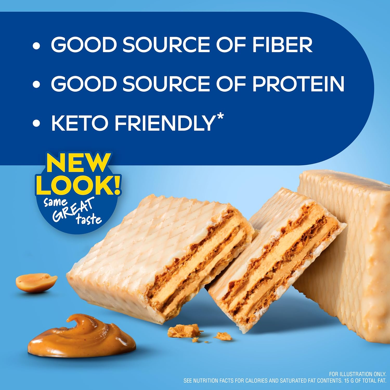 Atkins Protein Wafer Crisps, Peanut Butter, Keto Friendly, 5 Count image number 2