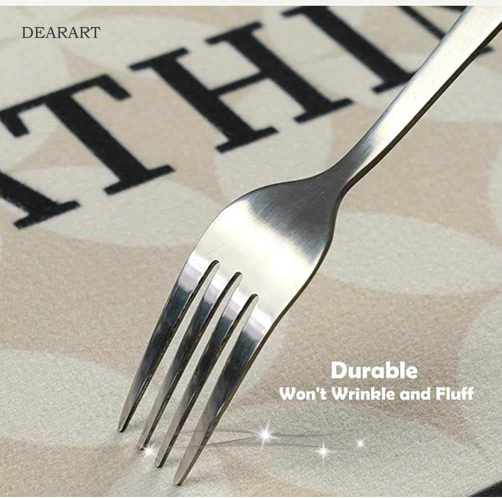 DEARART Bath Mat Bathroom Rug 60''W X 40''L Cm, Non Slip Absorbent Rugs, Thick Mats Carpet for Bathroom Floor Water Absorption, Comfortable and Dry Quickly, Set-4 image number 3