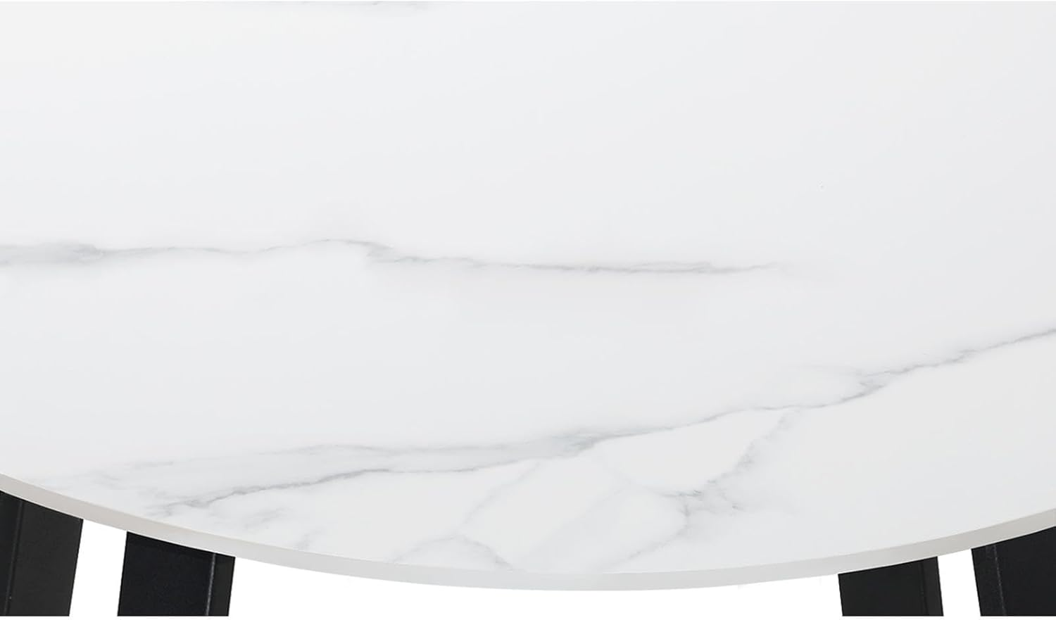 Livsip Outdoor Table with Steel Frame Outdoor Furniture Patio Garden Table Black and White image number 3