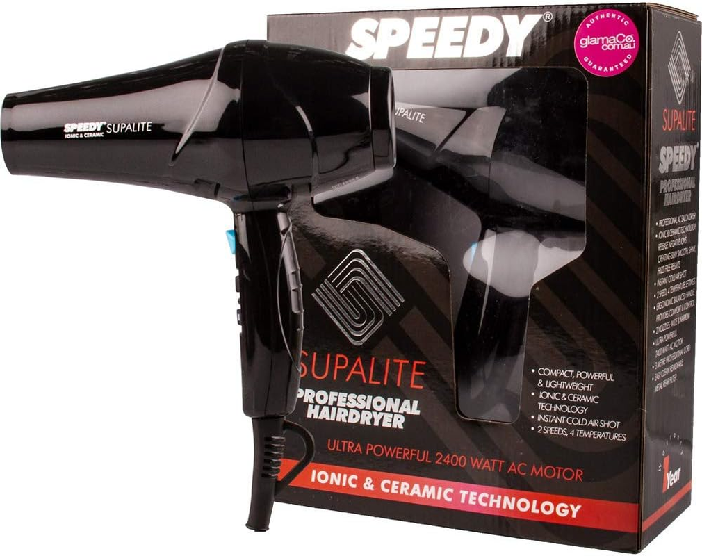 Speedy Supalite Professional Hair Dryer, Black image number 3