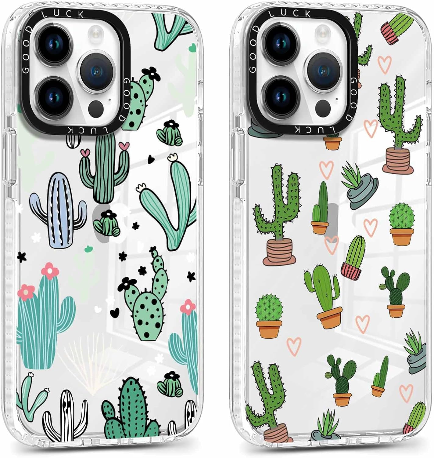 Xylota 2 X Transparent Mobile Phone Case for Iphone 16 Pro 6.3 Inch Case, Transparent Case Pattern Aesthetic Bows Girls Women Protective Case Soft Silicone TPU Bumper Shockproof Cover for Iphone 16 image number 2