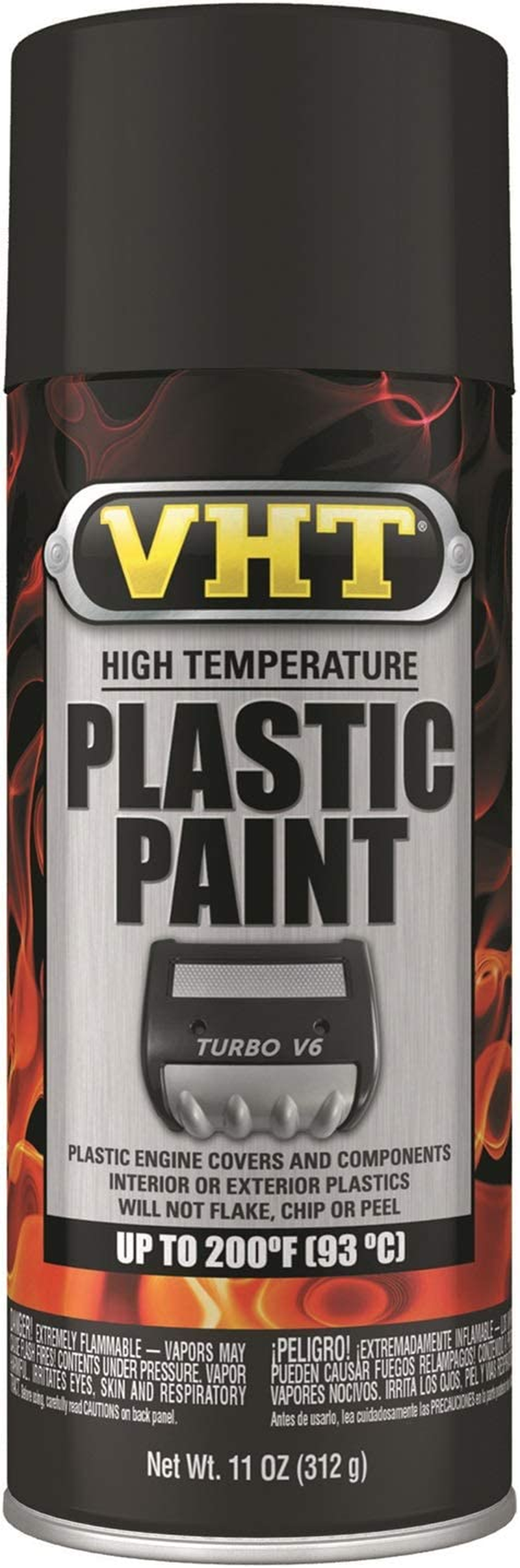VHT High Temperature Plastic Paint Matte Black image number 1