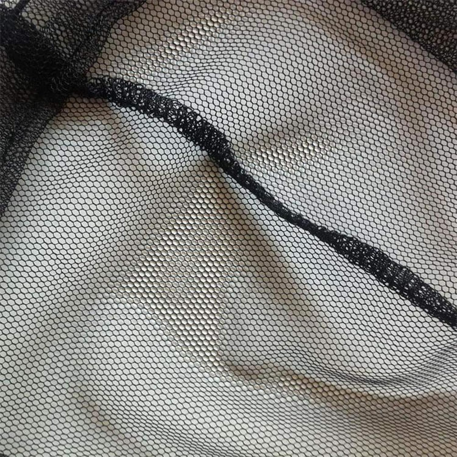 Premium Mosquito Head Net for Insect Protection 2 Pack Ultra Large Long Extra Fine Holes for Camping Hiking Fishing Gardening Safari Fits All Hats for Men and Women image number 5