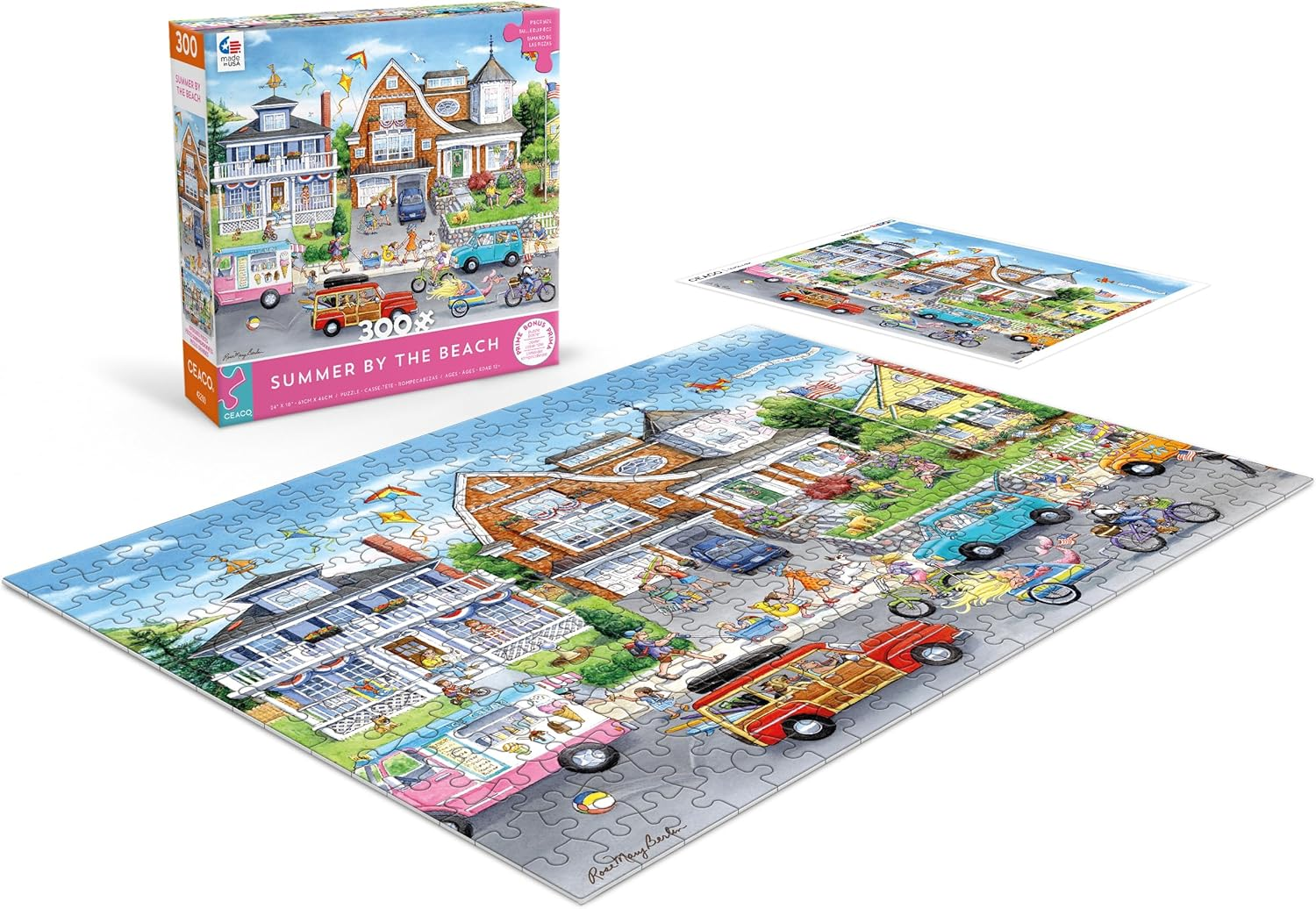 Ceaco - Summer by the Beach - 300 Piece Jigsaw Puzzle image number 3