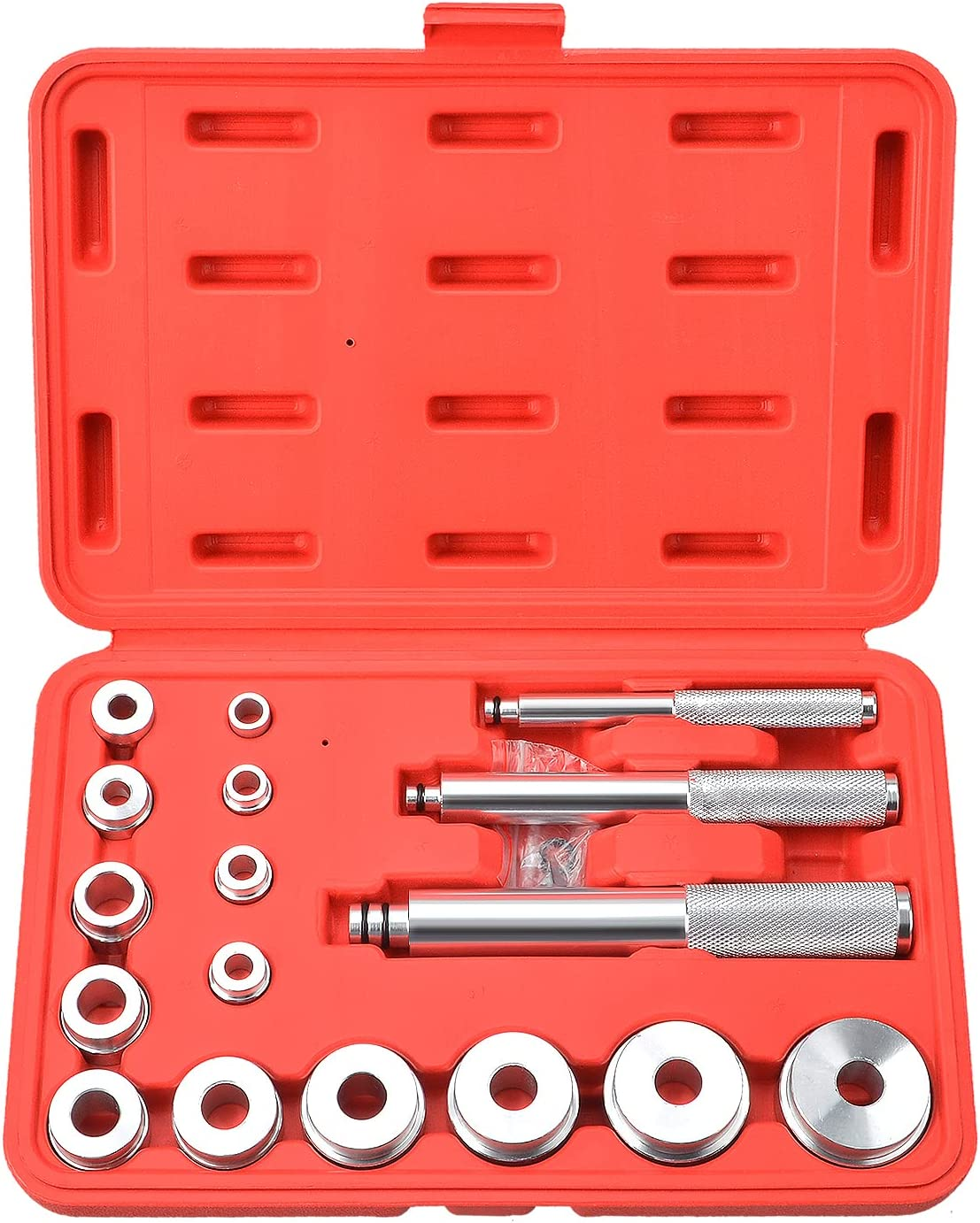 Prokomon 17 Pcs Bearing Race and Seal Bush Driver Set &ndash; Master/Universal Kit for Automotive Wheel Bearings image number 1