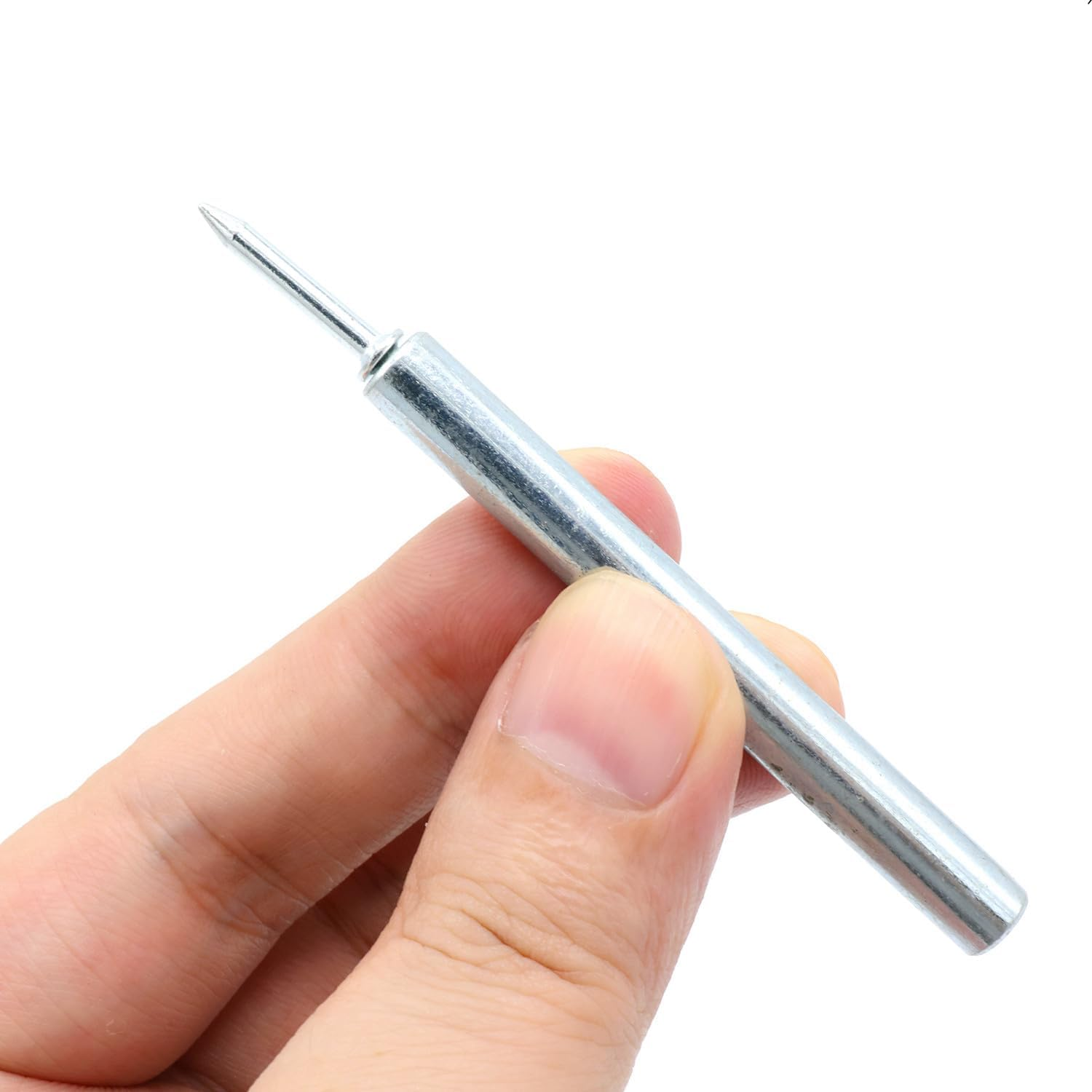 ZXUEZHENG 100Pcs Double-Head Skirting Thread Seamless Nail, Skirting Line without Marks Nail,Invisible Security Screws,Solid Wood Baseboard Double-Headed Nails,Equipped with Nail Specific Sleeve Tool image number 2